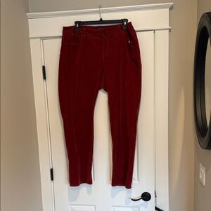 Talbots Red Corduroy Pants